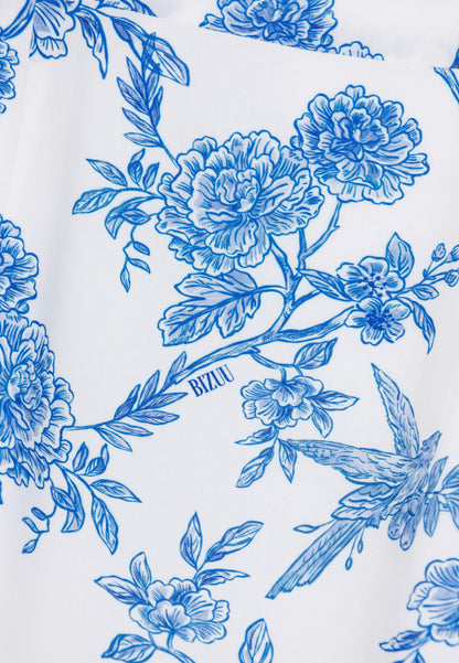 Blue viscose midi dress IVYNI