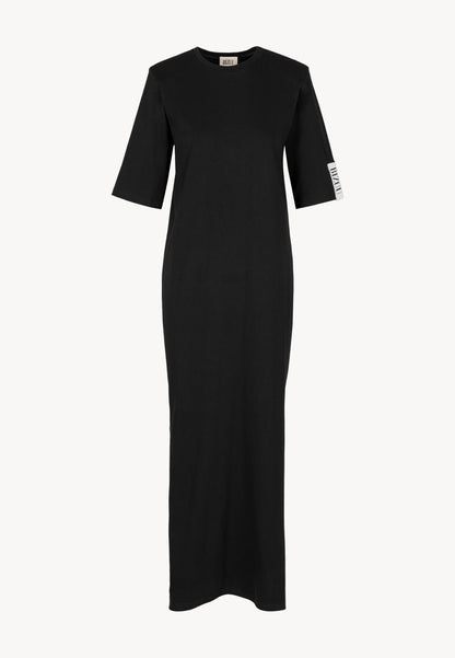 Black JULISSA maxi knit dress