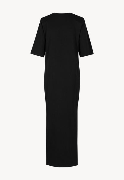 Black JULISSA maxi knit dress