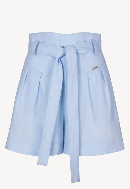 Light blue KANDYS high-waisted wide-leg shorts