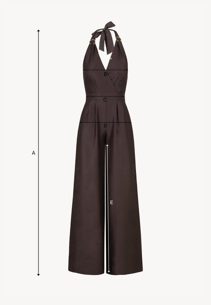 Brown suit with a blend of linen ARATIKA