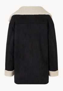 Black eco-shearling jacket LAFARA