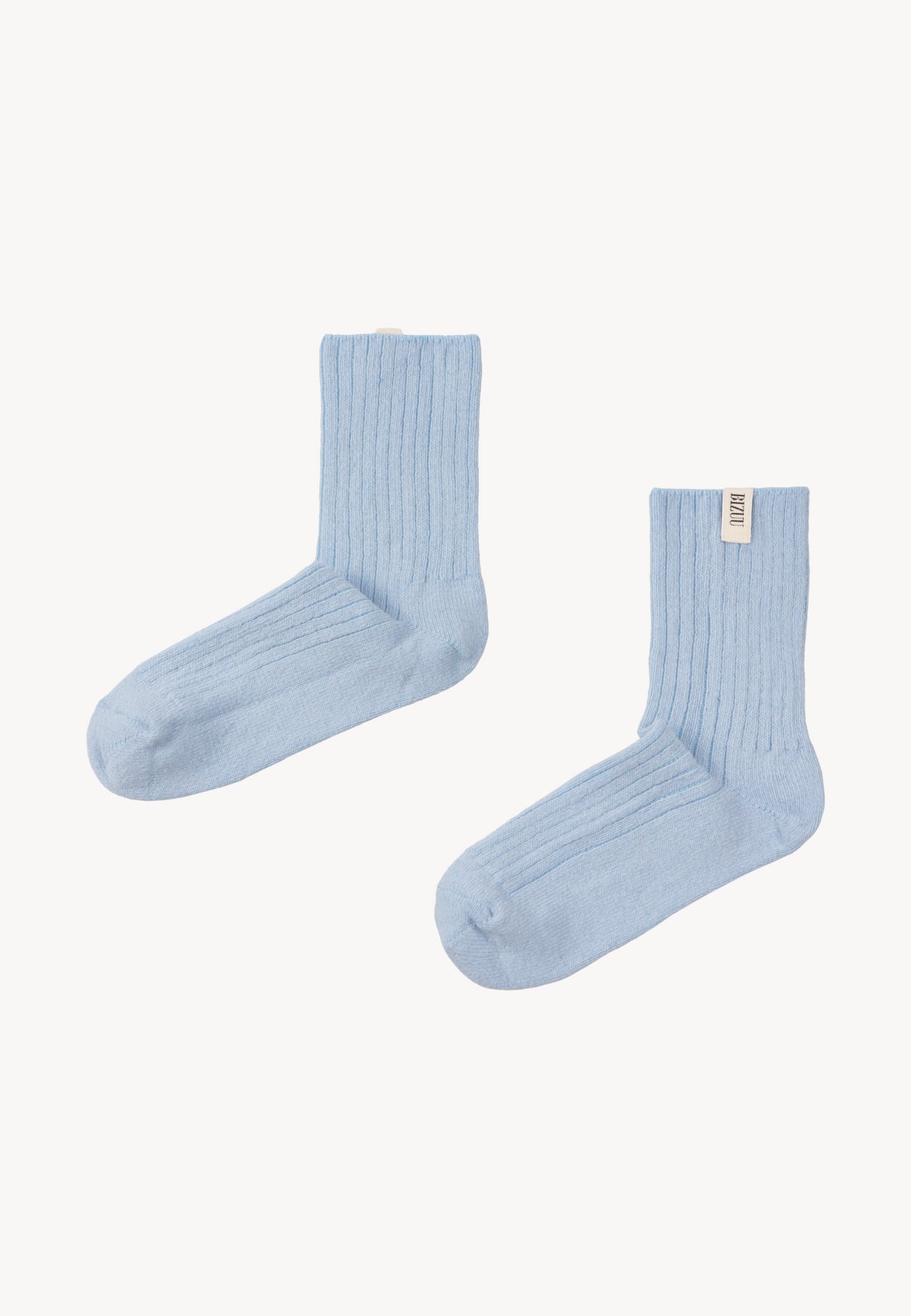 Blue lambswool socks LANA