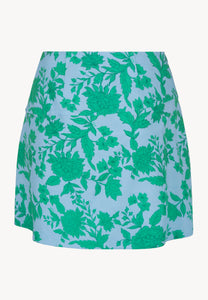 Blue floral mini skirt LANNIL