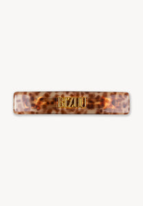 Delicate LEA hair clip in tortoiseshell shades
