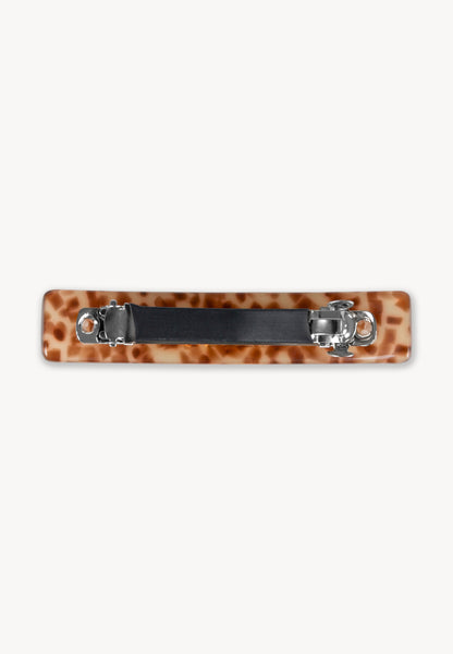 Delicate LEA hair clip in tortoiseshell shades