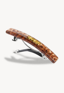 Delicate LEA hair clip in tortoiseshell shades
