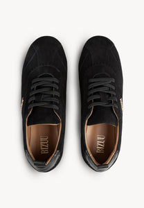 LEOLA black women's suede sneakers