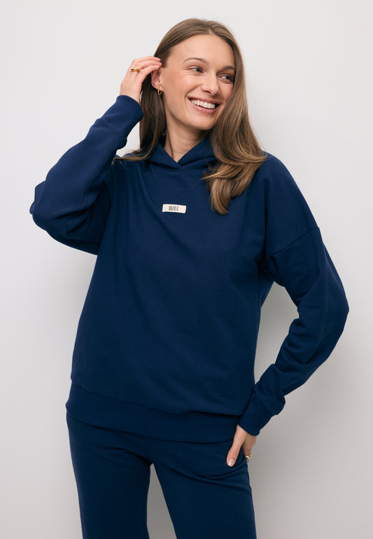 Navy oversized hoodie LINDI