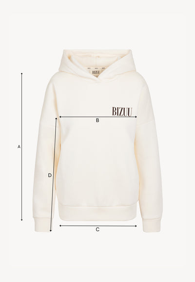 Cream oversize hoodie LINDA