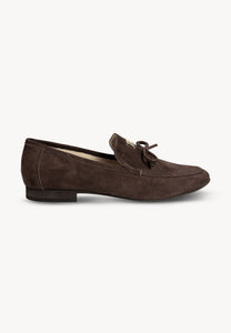 LISANA brown suede moccasins