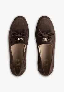 LISANA brown suede moccasins