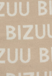 Beige logo wool-blend scarf LOGGU