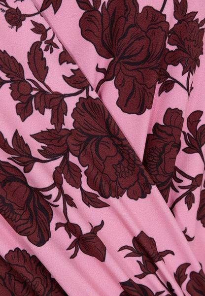 Pink bodysuit with original LOMMA floral print