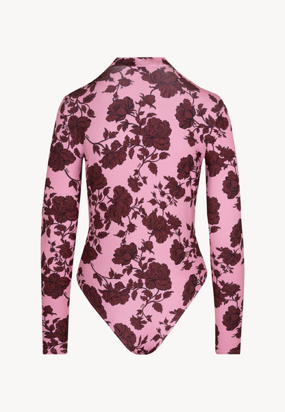Pink bodysuit with original LOMMA floral print