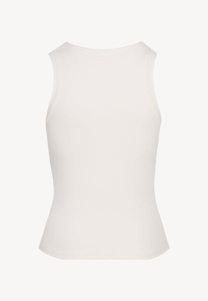 Beige LOVIE top with BIZUU embroidery