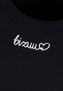 Black top with BIZUU embroidery LOVIE