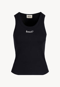 Black top with BIZUU embroidery LOVIE