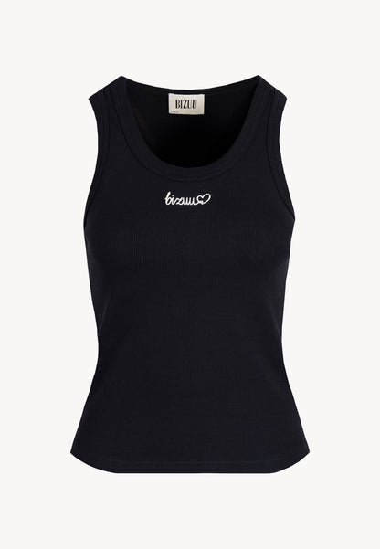 Black top with BIZUU embroidery LOVIE