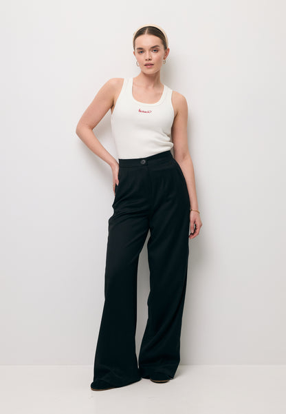 Cream top with BIZUU embroidery LOVIE
