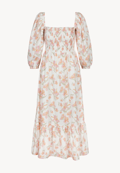 Midi dress in floral print LUMIA multicolor