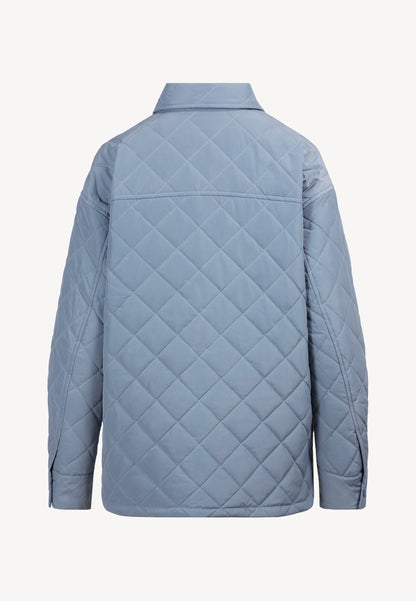Light blue MARIN oversized quilted women’s jacket