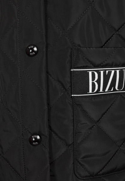 Black MARIN oversized quilted women’s jacket