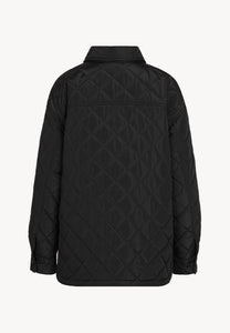 Black oversized quilted jacket for women MARIN