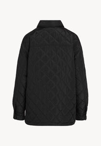 Black MARIN oversized quilted women’s jacket