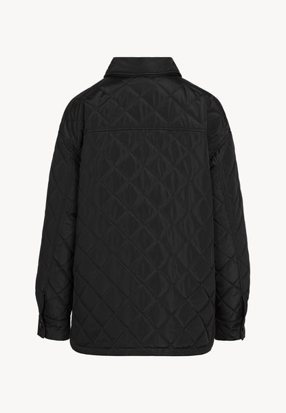 Black MARIN oversized quilted women’s jacket