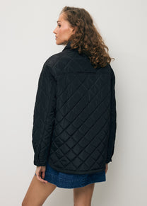 Black MARIN oversized quilted women’s jacket