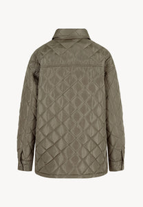 MARIN oversized women's quilted jacket in khaki