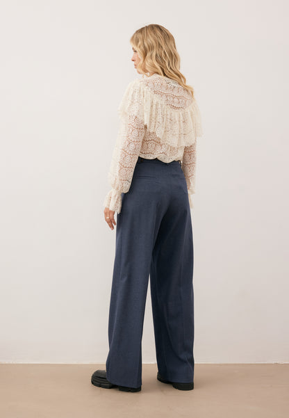 Cream lace blouse MARLY