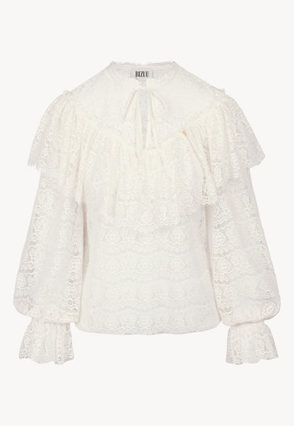 Cream lace blouse MARLY
