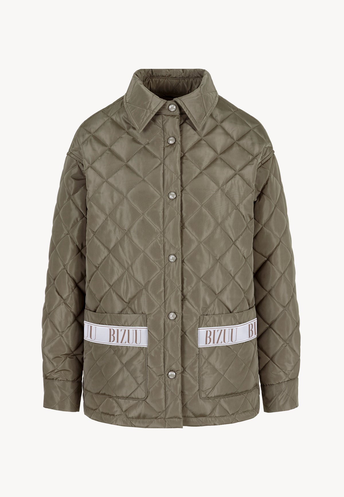 MARIN quilted jacket in khaki.