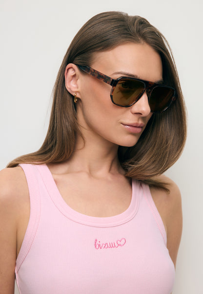Eyeglasses with caramel lenses MISTRETTA beige