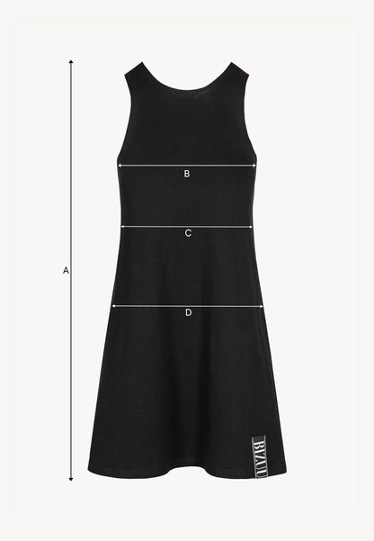 Black dress with a loose fit MOLINNE