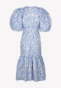 Blue MOSELLE midi dress in a floral print