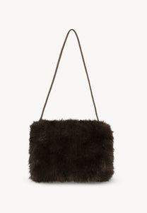 Stylish brown MUFFIE muff made of soft faux fur
