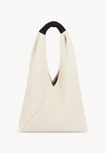 Cream faux shearling bag MULI