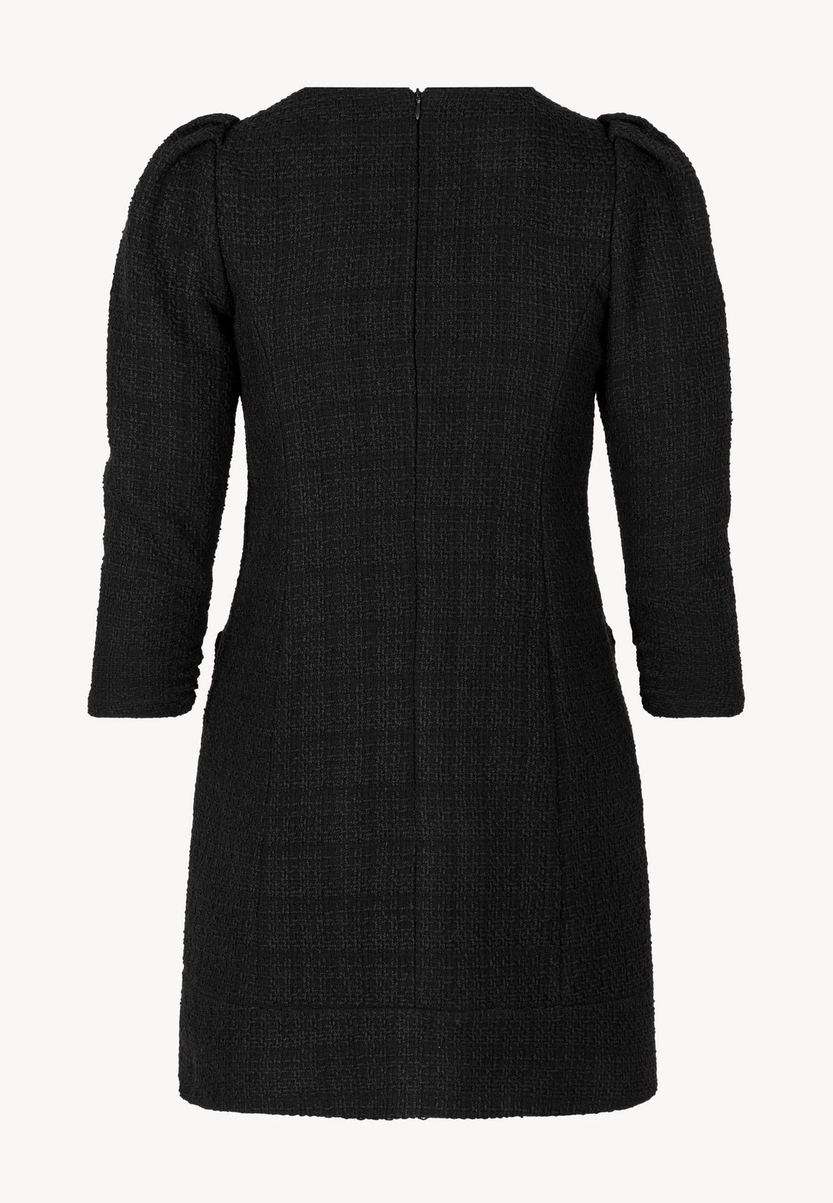 Back view of the black NOILLY mini dress.