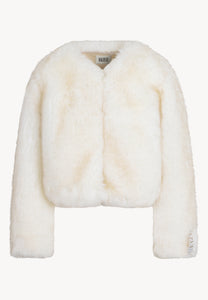Short cream faux fur NOVARA