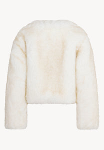 Short cream faux fur NOVARA