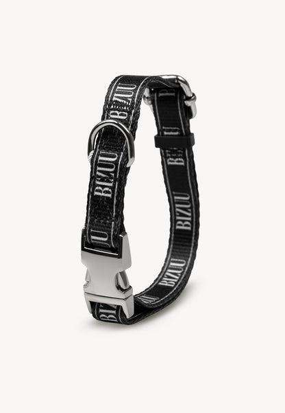 Black collar with logo NUFFI SMALL XS