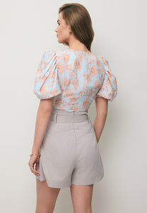Light blue ORAJA viscose bodysuit
