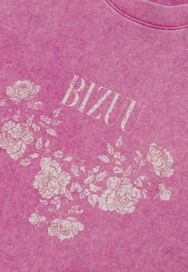 Pink oversized T-shirt with appliqué PAPLYS