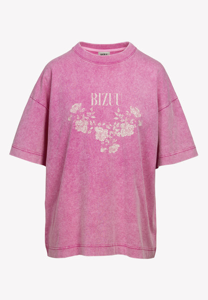 Pink oversized T-shirt with appliqué PAPLYS
