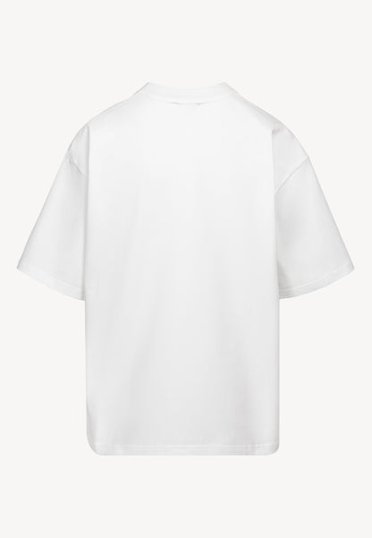Cream oversized T-shirt with PARADISO logo