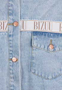 Light blue PASSA oversized denim jacket