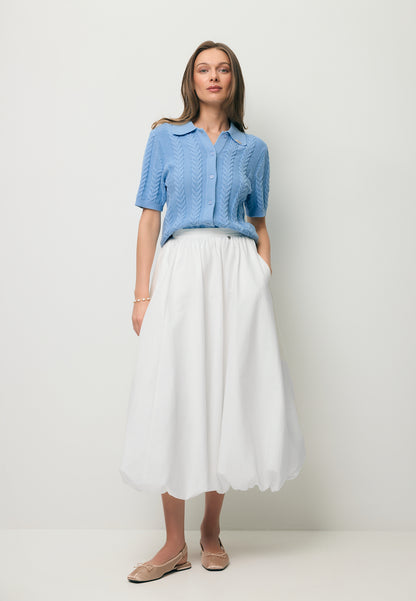 Cream NUBE midi skirt